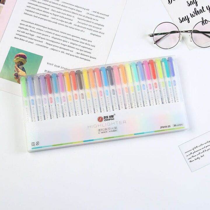 25 pcs set Mildliner Highlighter 25Colors Fluorescent Lazada PH
