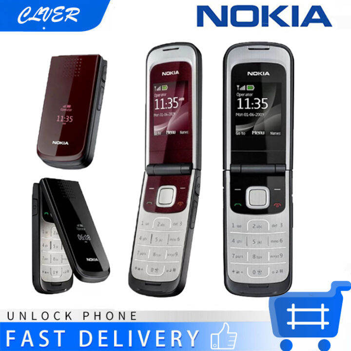 Nokia 2720 Fold Original Unlocked 1.8 Inch 3G Cellphone Screen ...