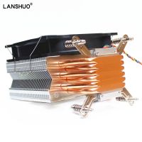 ►♦℡ LANSHUO Cooler CPU X97 2011v3 V4 best budget Cpu cooler 6 Heat pipe 120mm RGB fan LED Cooling X79 X99 X299 New Arrivals Hot