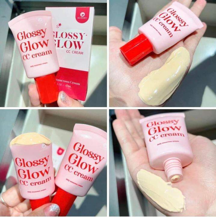 พร้อมส่ง กันแดดผสมรองพื้น กลอสซี่ โกล์ว Glossy Glow Glossy Glow CC