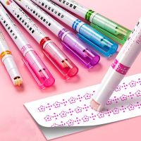 6pcs Cute Curve Highlighter Kawaii Art Marker Pens Korean Stationery DIY Diary Journal Planner Decoration School Supplies OfficeHighlighters  Markers