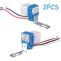 2PCS AC 110V 220V DC 12V 24V 10A อัตโนมัติเปิดปิดสวิตช์ไฟถนนตาแมวอัตโนมัติ 50-60Hz Photoswitch Sensor