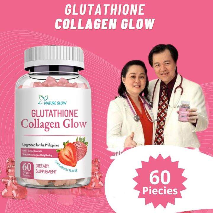 [ON HAND] NATURE GLOW Glutathione Collagen Glow strawbery flavor With