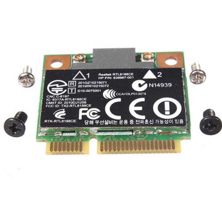 150mbps-wifi-mini-pci-e-network-card-for-hp-realtek-rtl8188ce-wireless-n-802-11-b-g-n-640926-001-639967-001