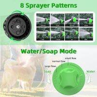 แบบพกพา Igh-Pressure Sprayer หัวฉีดท่อ Cat Dog Shower 8 Sprayer รูปแบบปรับทำความสะอาดสัตว์เลี้ยง Bath Pup Jet Dog Wash Tool