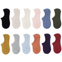 Four Seasons Women Girl Invisible Socks Solid Non-Slip Shallow Mouth Simple Breathable Deodorant Ankle Crew No Show Socks Socks Tights