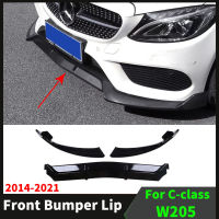 กันชนหน้า Lip Chin Guard Deflector Facelift Tuning สำหรับ Mercedes Benz C Class W205 2014-2021 C200 C260 C180 C300 Protector Refit