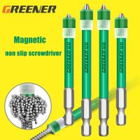 Greener Screwdriver Bit Magnetic Ring 1/4" Universal Screw Driver Head For 6.35mm Shank Metal  Drill Bit Magnet Powerful Ring Drills  Drivers