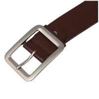 2X Mens Casual Waistband Belt Faux Leather Belt Buckle Waist Strap Belts Brown