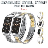 【LZ】 Stainless Steel Strap for Xiaomi Band 7 Pro Metal Replacement Watchband for Miband 7 Pro Mi Band7 Pro Correa Strap Accessories