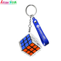 Ls【คลังสินค้าพร้อม】 GAN328 Mini Magic Cube พวงกุญแจ3X3ปริศนาความเร็วก้อน Key Chain ความเครียดบรรเทาของเล่นเพื่อการศึกษา1【cod】