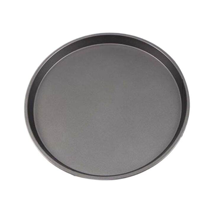 inch-non-stick-pizza-pan-carbon-steel-pizza-oven-tray-shallow-round-pizza-plate-pan-roasting-tin-baking-tools-bakewar