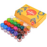 ชุดสีอะคริลิกมืออาชีพสีสำหรับภาพวาดอะคริลิก50มล. 12/16/20/24สีสำหรับภาพวาดศิลปิน DIY หมึกสีติดผนัง