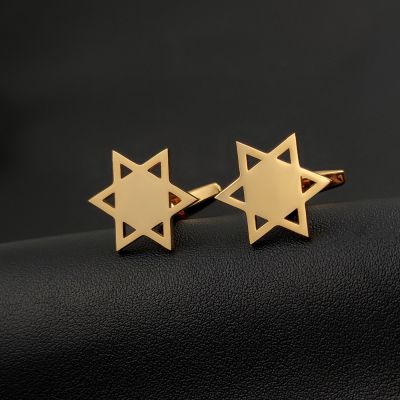 Star of David Cufflinks Religious Men 39;s Jewelry Supernatura Pentagram Buttons Vintage Suits Sets Wedding Guest Husband Dad Gifts