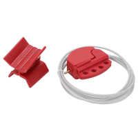 Lockout Tagout Kit Cable Lockout Corrosion Resistant for Locking Valves