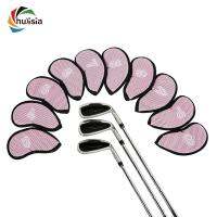 Chulisia ปลอกหุ้มหัวกอล์ฟเหล็กสำหรับไม้กอล์ฟ10ชิ้นสำหรับการฝึกกอล์ฟ