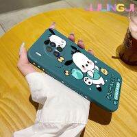 Jlingji เคสสำหรับ Huawei Nova 8i Honor 50 Lite เคสลายการ์ตูน Pochacco นุ่มเคสมือถือบางเคสด้านข้างลายขอบสี่เหลี่ยมซิลิโคนเคสนิ่มเคสป้องกันการกระแทก