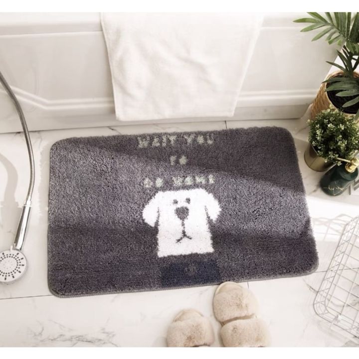 bathroom-mat-ผ้าเช็ดเท้า-พรมเช็ดเท้ากันลื่น-ในห้องน้ำ-พรมเช็ดเท้า-พรมปูพื้น-พรมเช็ดเท้าดูดซับน้ำ-พรมปูพื้นห้องน้ำ-พรมหนา-ขนาด-40x60cm-พรมลายน่ารัก-พรมเช็ดเท้าในห้องน้ำ-พรมหน้าห้องน้ำ-พรมในห้องน้ำ-พรมเ