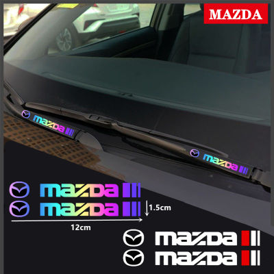 สติกเกอร์ปัดน้ำฝนมาสด้า2ชิ้น,อุปกรณ์ตกแต่งรถยนต์สำหรับ MAZDA 3 6 2 Mazda CX5 CX3 CX9 Miata MX5