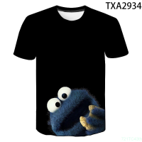 New Summer 2020 Summer Cookie Monster Party Casual 3D T shirt Men Women Children Fashion Streetwear Boy Girl Kids Printed T-shirts Tops Tee fashion versatile t-shirt