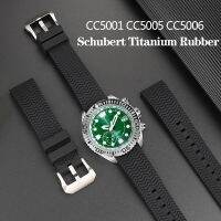 สายนาฬิกาชูเบิร์ตไทเทเนียมคุณภาพสูง CC5001สำหรับ Citizen CC5006 CC5006-06L สายรัด CC5005-68Z 22มม.