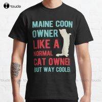 Funny Maine Coon Classic T-Shirt MenS Novelty T-Shirts High Quality Cute Elegant Lovely Kawaii Cartoon Sweet Cotton Tee Shirts