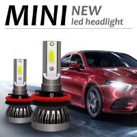 1คู่ ไฟหน้ารถยนต์ C6 S2 MINI LED แสงสีขาว H1 H3 H4 H7 H11 9005 9006 36W 6000K