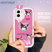 เคส Hontinga สำหรับ Vivo Y15S Y15A Y15C Y01A VIVO Y27 Vivoy15s Y19 4G Y78 5G เคสการ์ตูนน่ารัก Kuromi เคสยางซิลิโคนนิ่มคลุมทั้งหมดกันกระแทกฝาครอบด้านหลังเคสโทรศัพท์เคสนิ่มสำหรับเด็กผู้หญิง