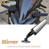 For Kawasaki Ninja400 Ninja650 NINJA 400 NINJA 650 Motorcycle Rearview Mirrors Wind Wing Adjustable Rotating Side Mirror Winglet