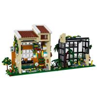 NEW LEGO MOC Ideas Street View Garden Sunshine Ecological Park House Flower Building Block DIY Architecture Brick Educational Toy Gifts