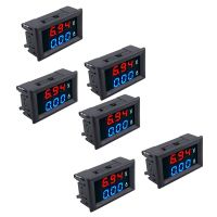 【hot】∈♚☇  6Pcs Digital 0-100V 10A Tensão Amp Medidor Painel Duplo Voltímetro Amperímetro Tester