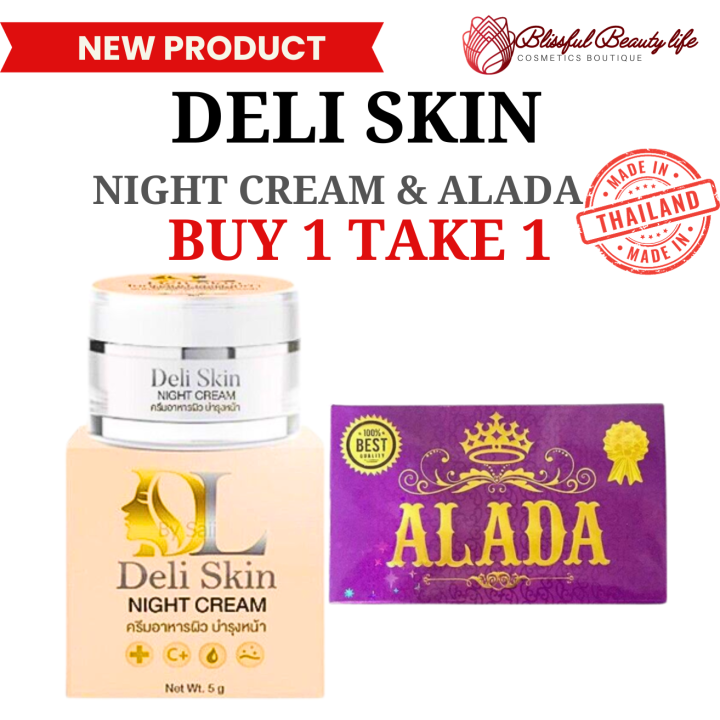 Deli Skin Night Cream Thailand (5g) Niacinamide Anti-aging Day Cream ...