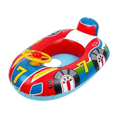 Inflatable Float Seat Baby Swimming Circle Car Shape Toddler Swimming Ring Kid Child Swim Ring Accessories Water Fun Pool Toys