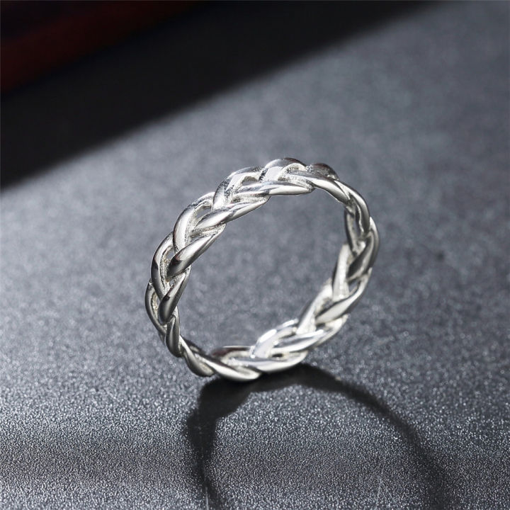 แหวนสแตนเลสแฟชั่น-r0932-nk02แบบถักย้อนยุคแหวนไวกิ้งส่วนตัว