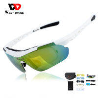 WEST BIKING Cycling Glasses Polarized Glasses 5 lens Outdoor Bicycle Sunglasses MTB Road Bike Ciclismo Men Women Cycling Eyewear