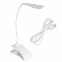 Dimmable Clip-On USB Rechargeable Touch Sensor 14 LEDs Reading Light Desk Lamp