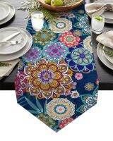 【 Hot Fire 】 Enduranmandalaethnic Table Runners For Wedding PartyDining Table Decor Coasters Tablecloth Table Mat