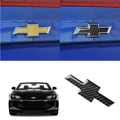 ตรารถยนต์สติกเกอร์ไขว้ด้านหลังรถสติกเกอร์คาร์บอนไฟเบอร์1ชิ้นสำหรับ Chevrolet Camaro 2016-2019