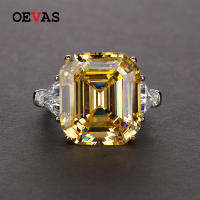 OEVAS 100 925เงินสเตอร์ลิง27กะรัตสร้าง Moissanite แหวนแต่งงานสำหรับผู้หญิงประกายคาร์บอนสูงเพชรเครื่องประดับ Fine