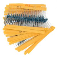 30 Kind 1/4W Resistance 1% Metal Film Resistor Assorted Kit Each 20 Total 600pcs 47Ω/220Ω/1K/10K/47K/68K/100K/220K/1M