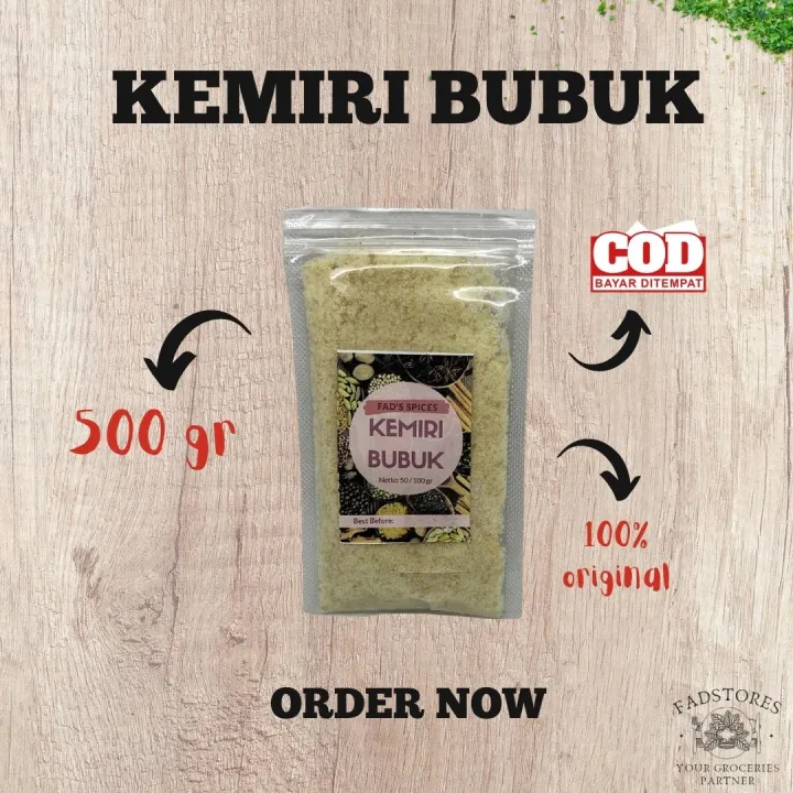 Kemiri Bubuk 500gr Candlenut Powder Lazada Indonesia
