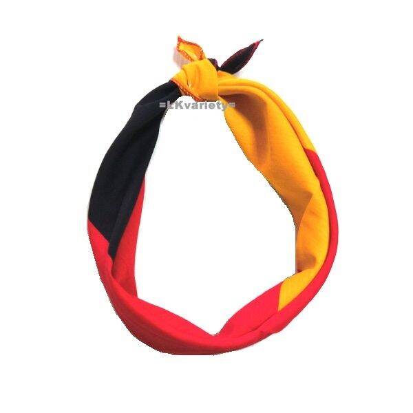 ผ้าลายธงชาติเยอรมัน-ผ้าพันคอ-ผ้าโพกหัว-bandana-german-flag-scarf-headband