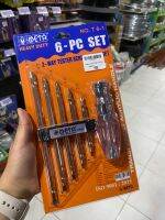 ไขควงลองไฟหัวสลับ 6ตัวชุด ไขควง​เอนกประสงค์​ หัวสลับ ยี่ห้อ META TESTER SCREWDRIVER 6-PC SET รุ่น NO.T6-1 6 PCS./SET