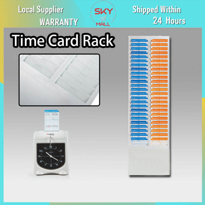 Time Card Rack Time Card Holder Employee Time Recorder Wall Mounted