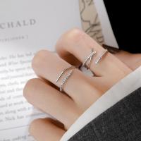 Index Finger Ring Female Fashion Personality S925 Sterling Silver Cross Open Rings Design Ring For Women Party Jewelry Gifts