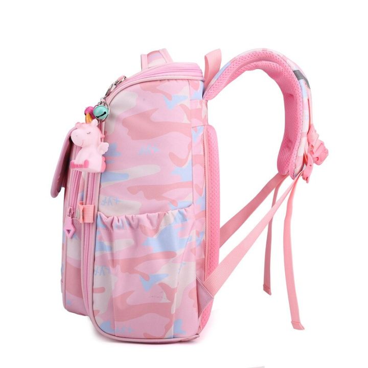children-1-5-grade-school-backpack-for-girls-orthopedic-kawaii-backpack-kids-antifreeze-cartoon-unicorn-camouflage-school-bags
