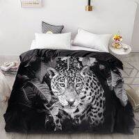 3D Print Duvet Cover Custom DesignComforter/Quilt/Blanket case Queen/KingBedding 220x240Bedclothes Animal white leopard