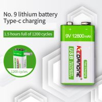 zmnf90 NEW 9V 12800mAh li-ion Rechargeable battery Micro USB Batteries 9 v lithium for Multimeter Microphone Toy Remote Control KTV use