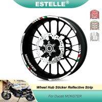 FIT all DUCATI MONSTER 695 696 796 1100 1100S 797 821 795 All Years 12/16 X Thick Edge Outer Rim Sticker Stripe Wheel Decals