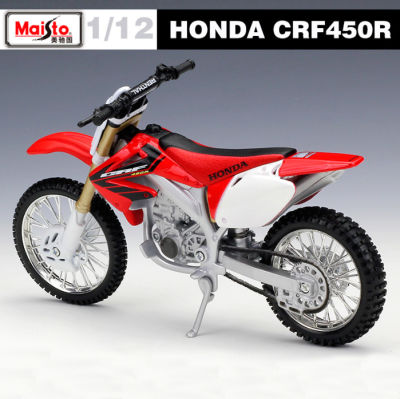 Maisto 1:12 Scale Honda CRF450R Metal Diecast Sport Race Motorcycle Model Motorbike